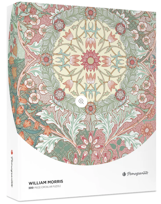 William Morris 500-piece Circular Jigsaw Puzzle - Pomegranate
