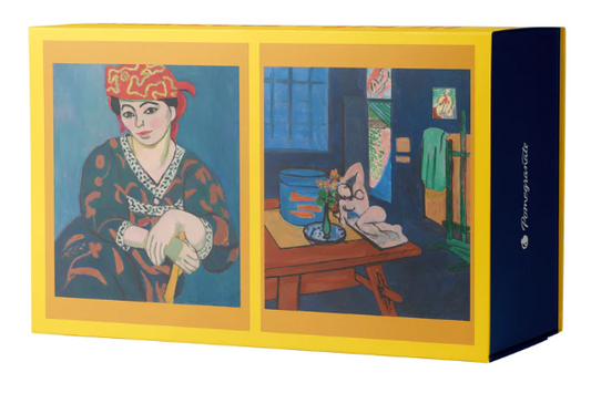 Henry Matisse 120-Piece Double-Sided Jigsaw Puzzle Set - Pomegranate