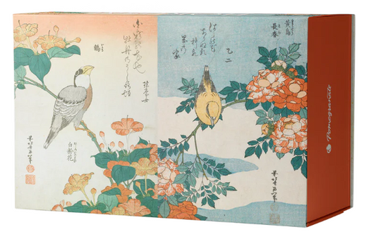 Hokusai 120-Piece Double-Sided Jigsaw Puzzle Set - Pomegranate