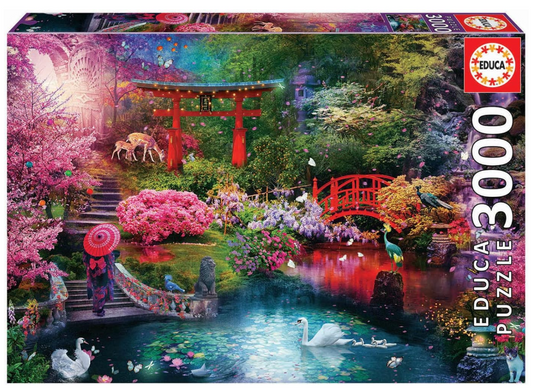 Japanese Garden - 3,000 pieces - Educa - University Games