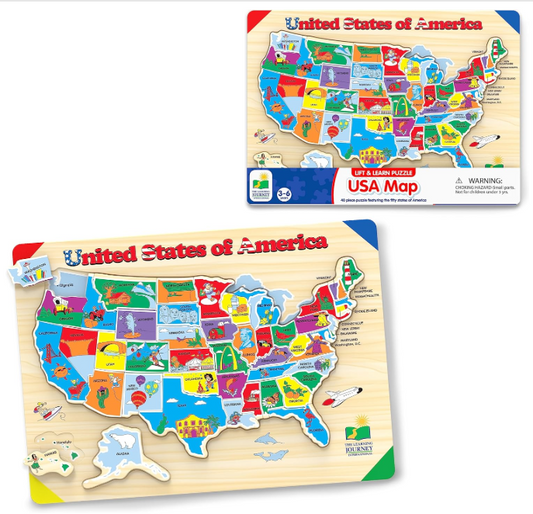 Life & Learn USA Map Puzzle - University Games