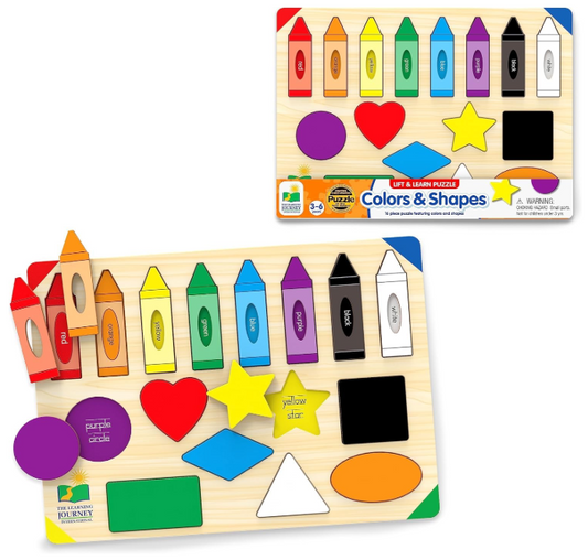 Life & Learn Colors and Shapes Puzzle - University Games