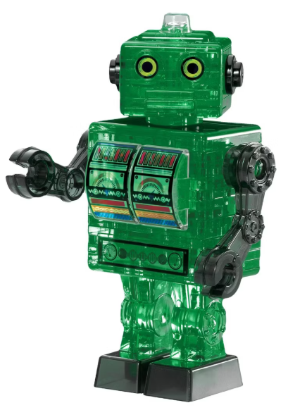 3D Crystal Puzzle - Robot - BePuzzled