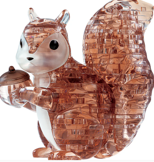 3D Crystal Puzzle - Squirrel - BePuzzled