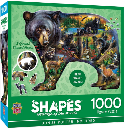 Shapes - Wildlife of the Woods 1000 pieces - MasterPieces
