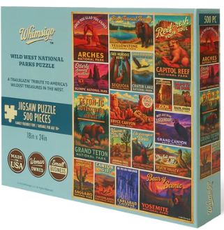 Wild West National Parks Puzzle - Whimsigo