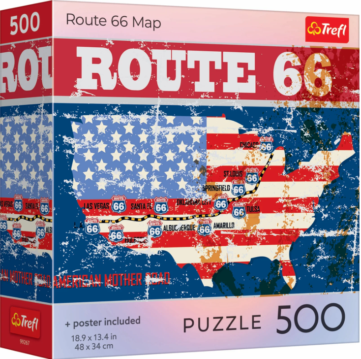 Route 66 Map - Trefl