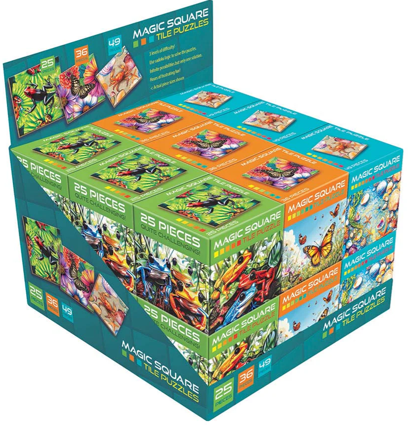 Magic Square Puzzle Tile - Frogs - Outset Media