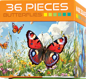 Magic Square Puzzle Tile - Butterfly Outset Media