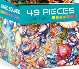 Magic Square Puzzle Tile - Tidal Pool - Outset Media