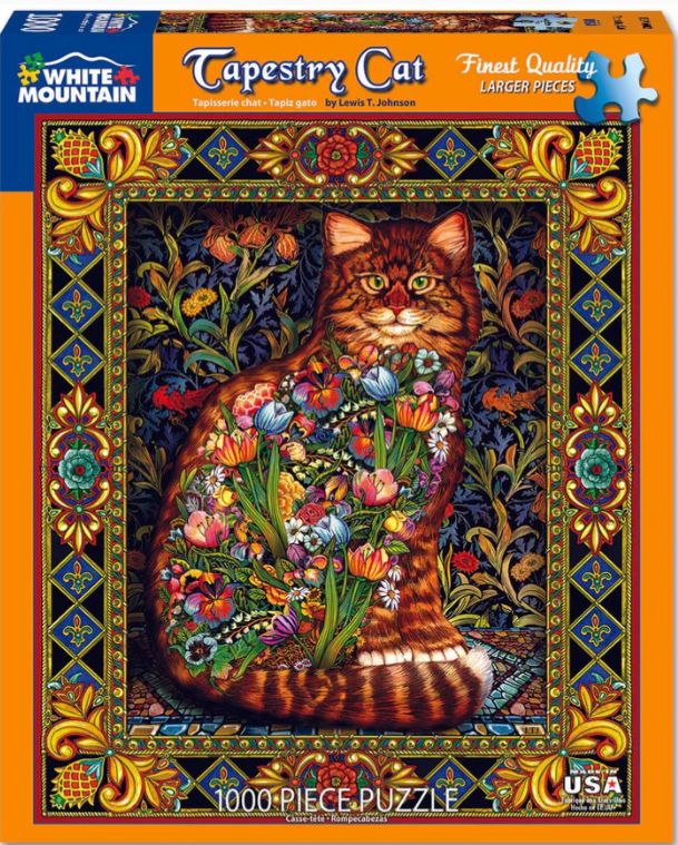 Tapestry Cat - White Mountain