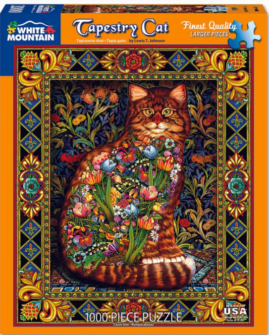 Tapestry Cat - White Mountain