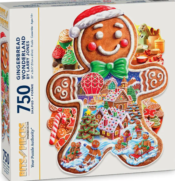 Gingerbread Wonderland Shaped - Bits and Pieces
