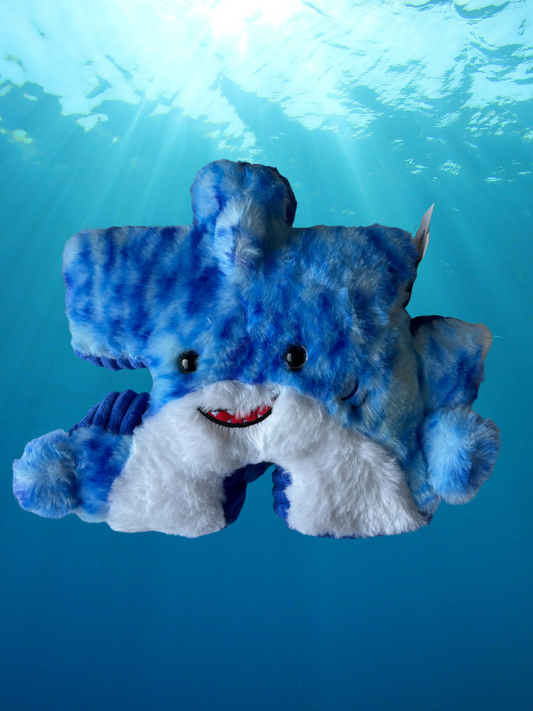 8.5" Shark Pluzzle Plushie - Sealife Collection