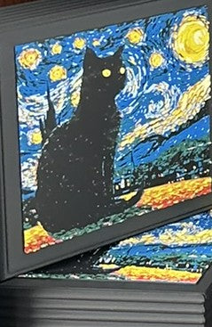 3D Printed puzzle - Starry Night Cat - Printing Lane