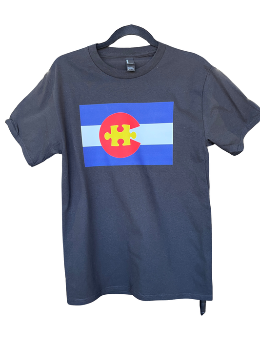 Colorado Puzzle Flag - Unisex T-Shirt