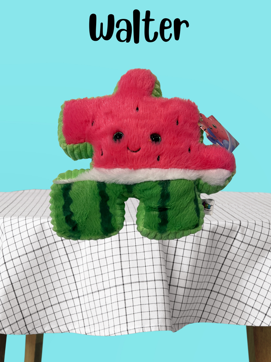 8.5" Watermelon Pluzzle Plushie - Fruit Salad Collection