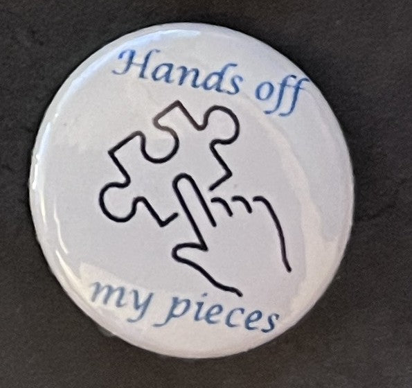 Puzzle themed buttons - 1 inch in size