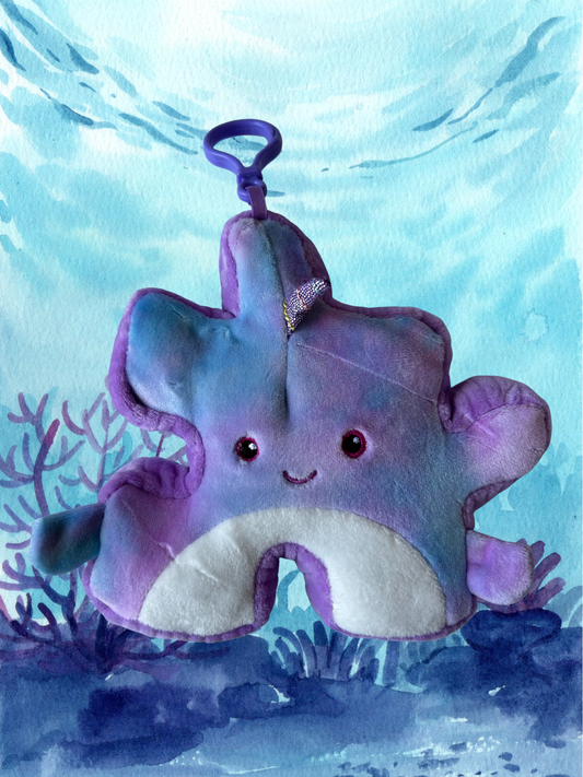 4" Whale Pluzzle Plushie Keychain - Sealife Collection
