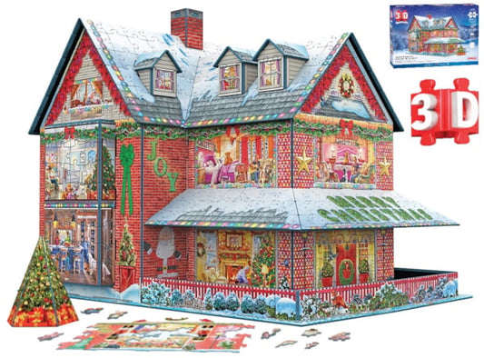 Christmas House 3D puzzle - Cobble Hill