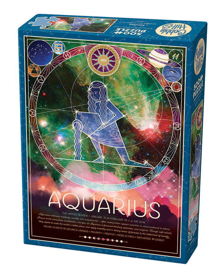 Aquarius - Cobble Hill Puzzle, Zodiac Set
