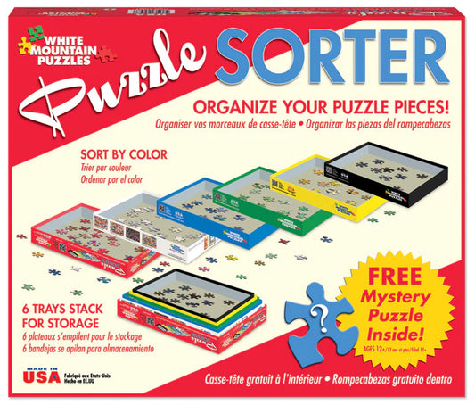 Puzzle Sorting Tray Set - White Mountain