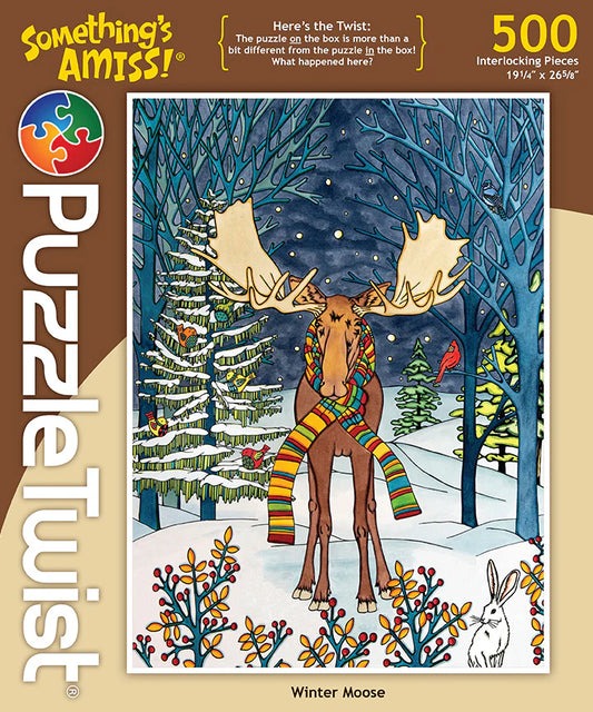 Winter Moose  - Puzzle Twist