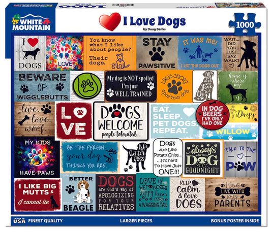I Love Dogs - White Mountain