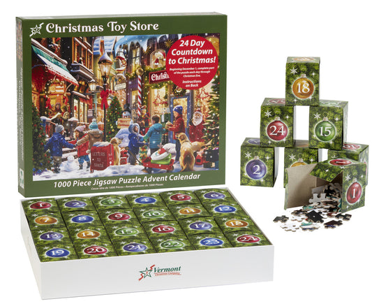 Christmas Toy Store Puzzle Advent Calendar - Vermont Christmas Co