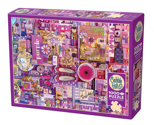PURPLE - Cobble Hill Puzzle Rainbow Set