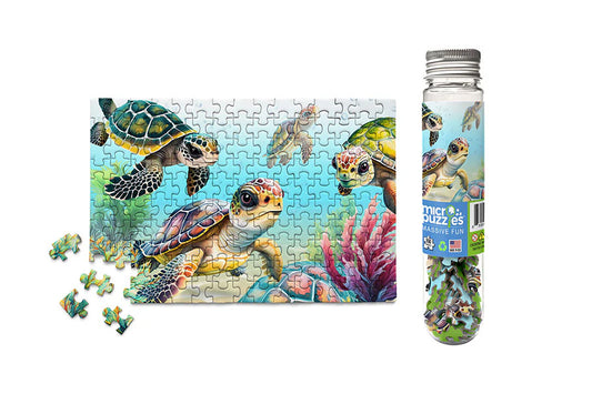 Flippin Awesome Sea Turtles, Marine Life - MicroPuzzles