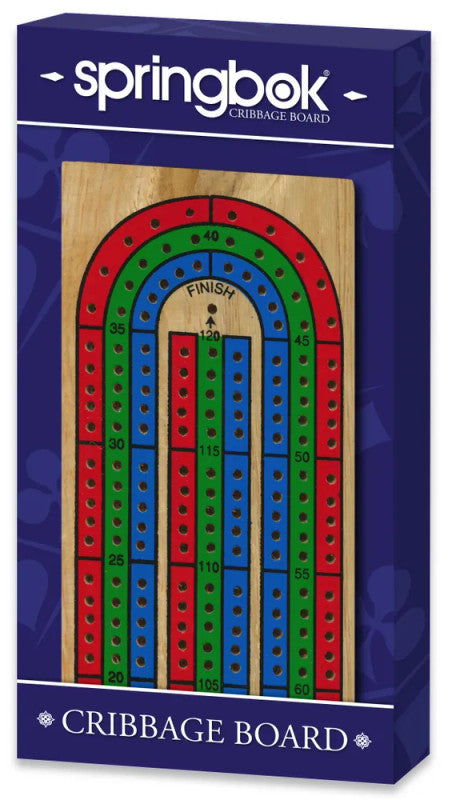 Wooden Cribbage Board - Springbok
