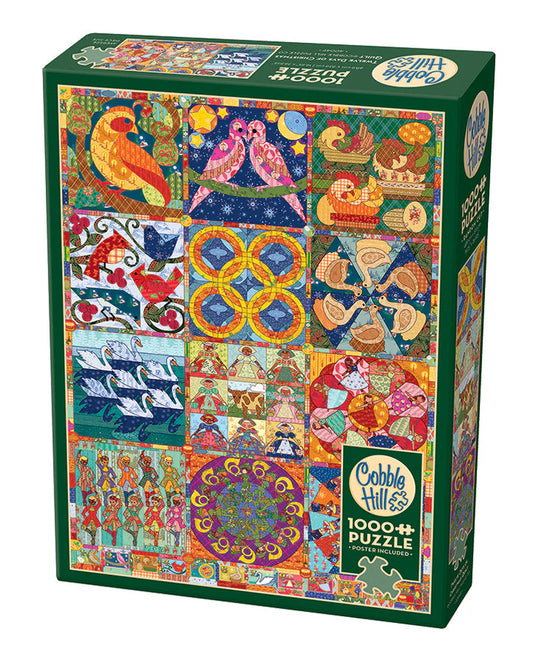 Twelve Days of Christmas Quilt - Cobble Hill Puzzle