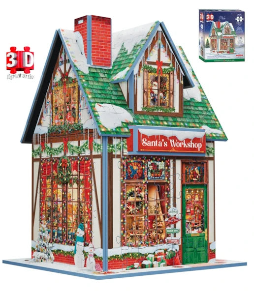 Santa's Workshop 3D puzzle - Cobble Hill