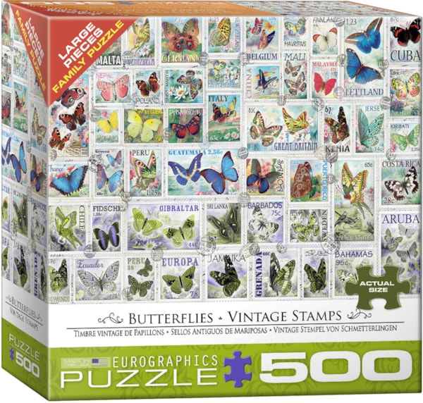 Butterflies Vintage Stamps - Eurographics