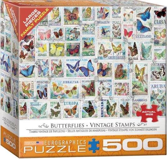 Butterflies Vintage Stamps - Eurographics
