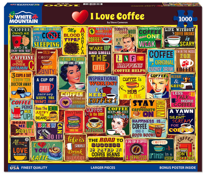 I Love Coffee - White Mountain