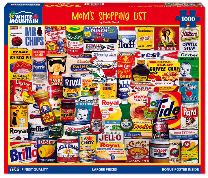 Mom's Shopping List - White Mountain