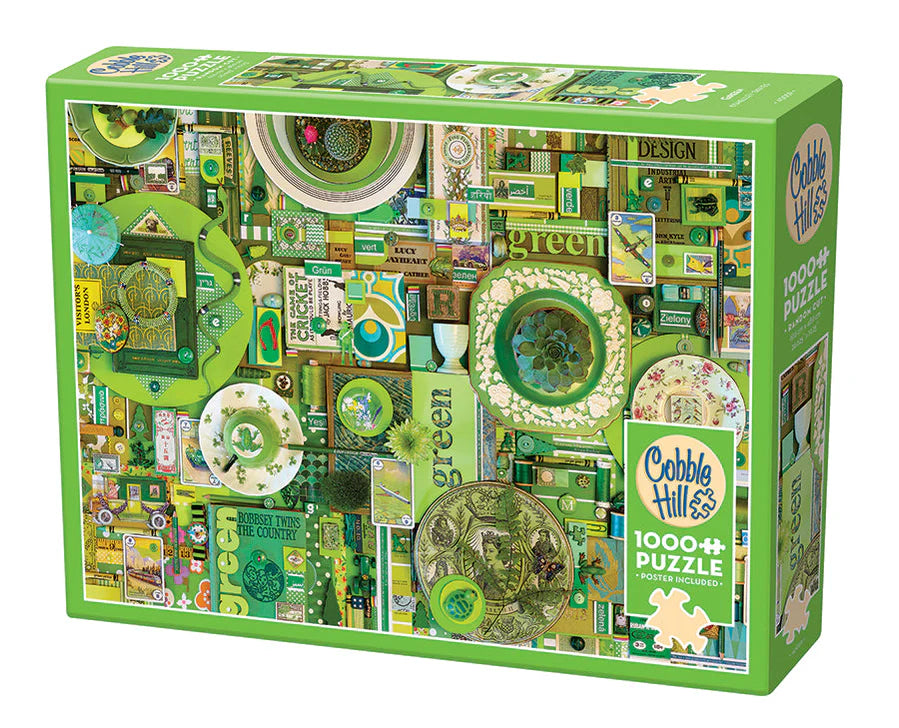 GREEN - Cobble Hill Puzzle Rainbow Set