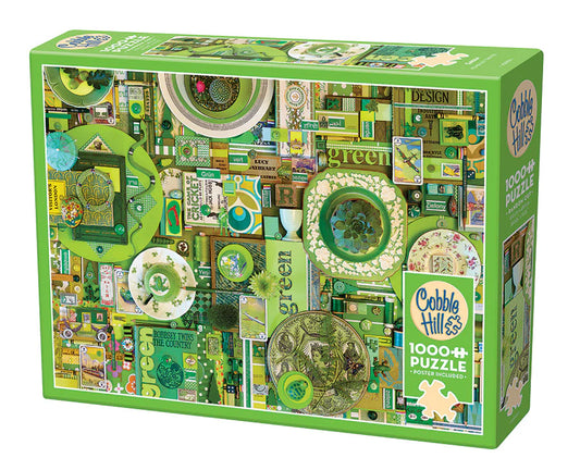 GREEN - Cobble Hill Puzzle Rainbow Set